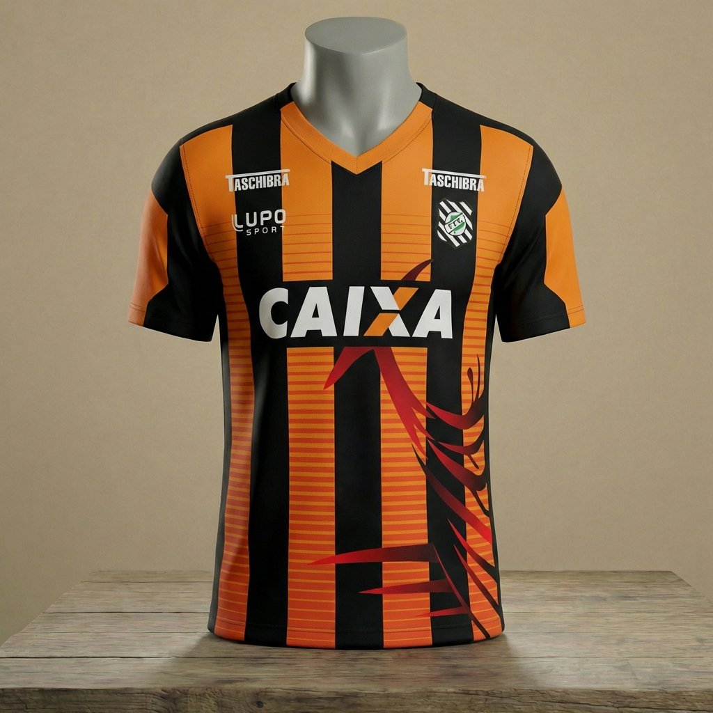 Diseño inspirado en el uniforme local del club Figueirense FC 🇧🇷⚽ Figueirense Brasil Local | Playera Personalizable
